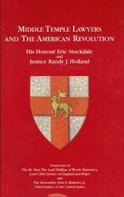 Tapa de Middle Temple lawyers and the American Revolution