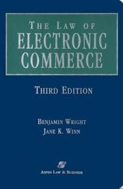 Tapa de Law of Electronic Commerce: Edi, Fax, and E-Mail