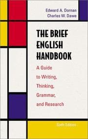 Tapa de The brief English handbook
