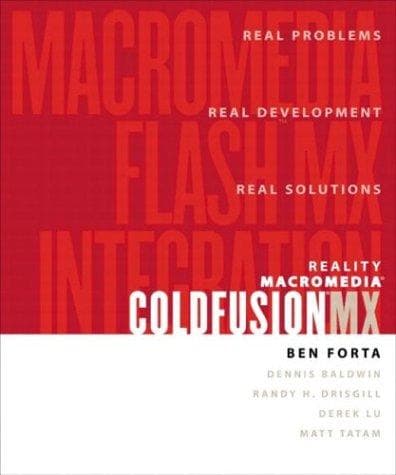Tapa de Reality Macromedia ColdFusion MX