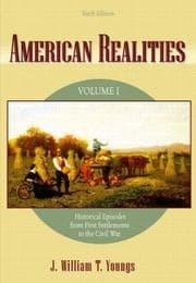 Tapa de American Realities, Vol. 1