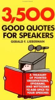 Tapa de 3,500 Good Quotes for Speakers