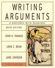 Tapa de Writing arguments