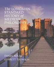 Tapa de The Longman standard history of medieval philosophy