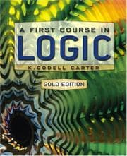 Tapa de A First Course in Logic, Gold Edition (MyLogicLab Series)