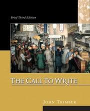Tapa de The Call to Write (with MyCompLab)