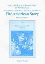 Tapa de American Story Primary Source Supplement