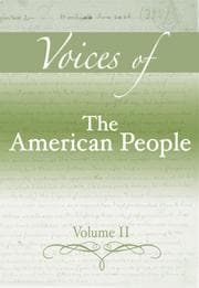 Tapa de Voices of The American People, Volume II