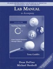 Tapa de Lab Manual to Accompany Starting Out with C++
