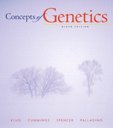 Tapa de Concepts of genetics