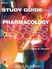 Tapa de Study guide for pharmacology and the nursing process