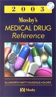 Tapa de Mosby's Medical Drug Reference 2003 Book/ PDA mini CD Package (MOSBY'S MEDICAL DRUG REFERENCE)