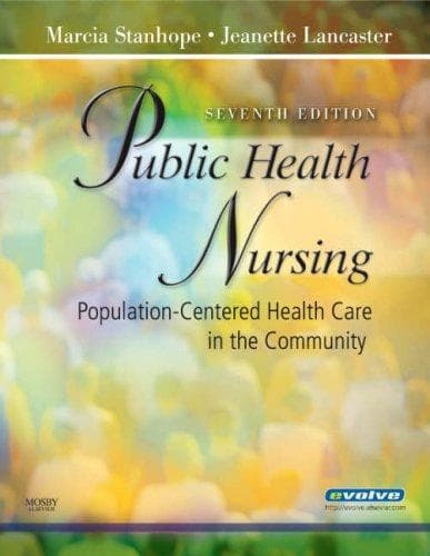Tapa de Public health nursing