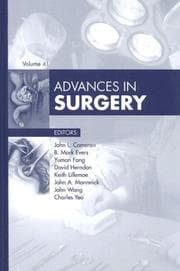 Tapa de Advances in Surgery (Advances)