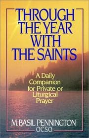 Tapa de Through the year with the saints