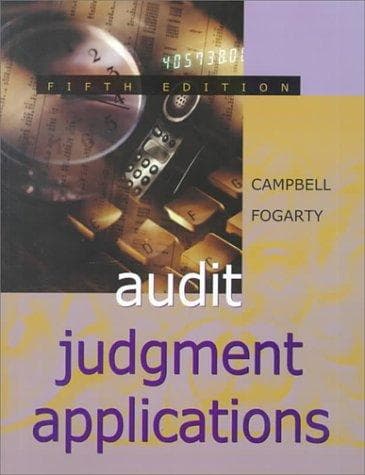 Tapa de Audit Judgment Applications