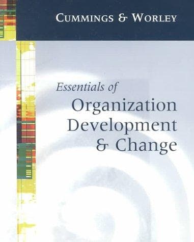 Tapa de Essentials of Organization development and change
