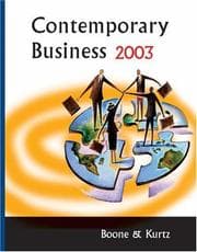 Tapa de Contemporary business 2003