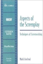 Tapa de Aspects of the screenplay