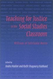 Tapa de Teaching for justice in the social studies classroom