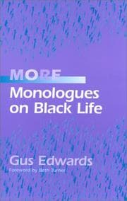 Tapa de More monologues on Black life