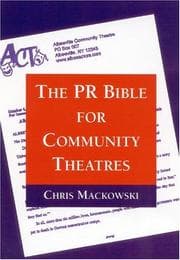 Tapa de The PR bible for community theatres