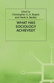 Tapa de What has sociology achieved?