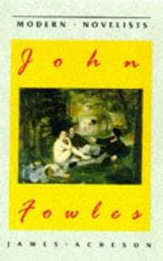 Tapa de John Fowles (Palgrave Modern Novelists)