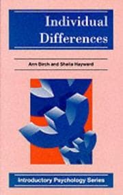 Tapa de Individual Differences