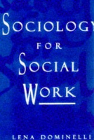 Tapa de Sociology for Social Work