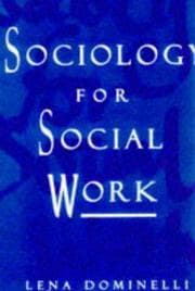 Tapa de Sociology for Social Work