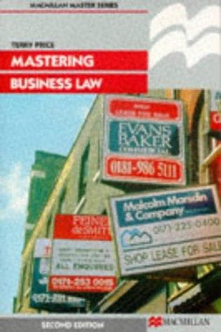 Tapa de Mastering Business Law