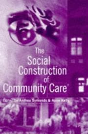 Tapa de Social Construction of Community Care
