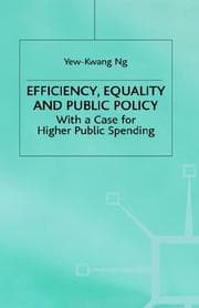 Tapa de Efficiency, Equality and Public Policy