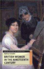 Tapa de British Women in the Nineteenth Century (Social History in Perspective)