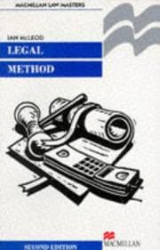 Tapa de Legal Method (Palgrave Law Masters)