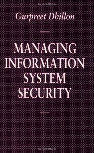 Tapa de Managing Information System Security