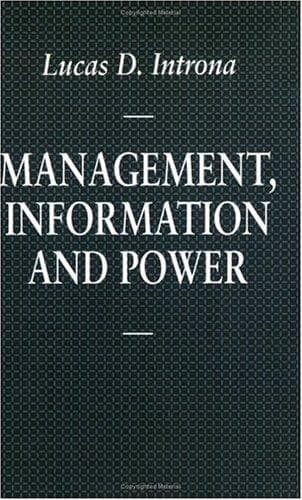 Tapa de Management, Information and Power