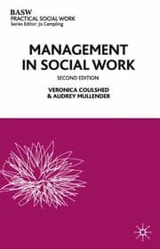 Tapa de Management in social work