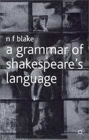 Tapa de A grammar of Shakespeare's language