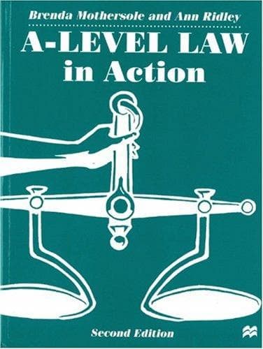 Tapa de A-Level Law In Action