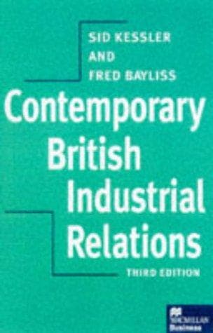 Tapa de Contemporary British Industrial Relations