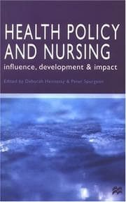 Tapa de Health policy and nursing