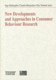 Tapa de New Developments and Approaches in Consumer Behaviour Research