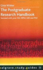 Tapa de The Postgraduate Research Handbook (Palgrave Study Guides)