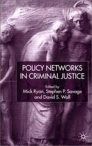 Tapa de Policy networks in criminal justice