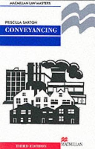 Tapa de Conveyancing (Palgrave Law Masters)