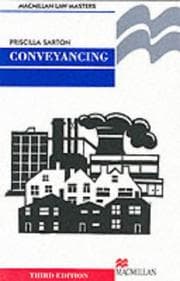 Tapa de Conveyancing (Palgrave Law Masters)