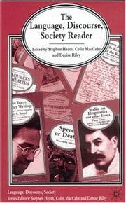 Tapa de The language, discourse, society reader