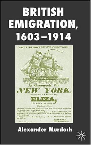 Tapa de British emigration, 1603-1914